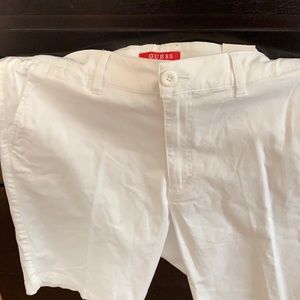 I have a pair of guess all white shorts brand new